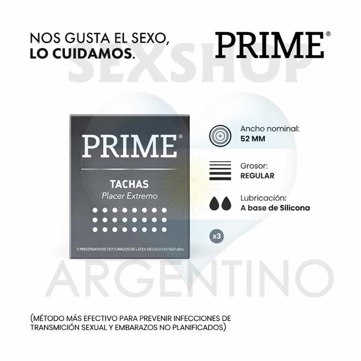 Preservativo Prime Tachas